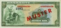 p6s2 from German Federal Republic: 20 Deutsche Mark from 1948